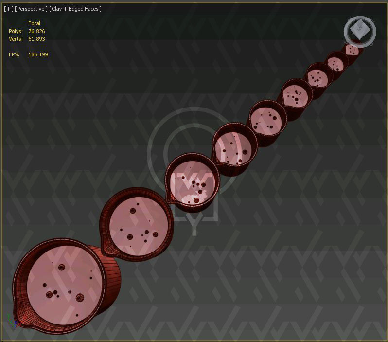 Lab Bunsen Burner Tripod Beaker Chemistry set 3D model_30