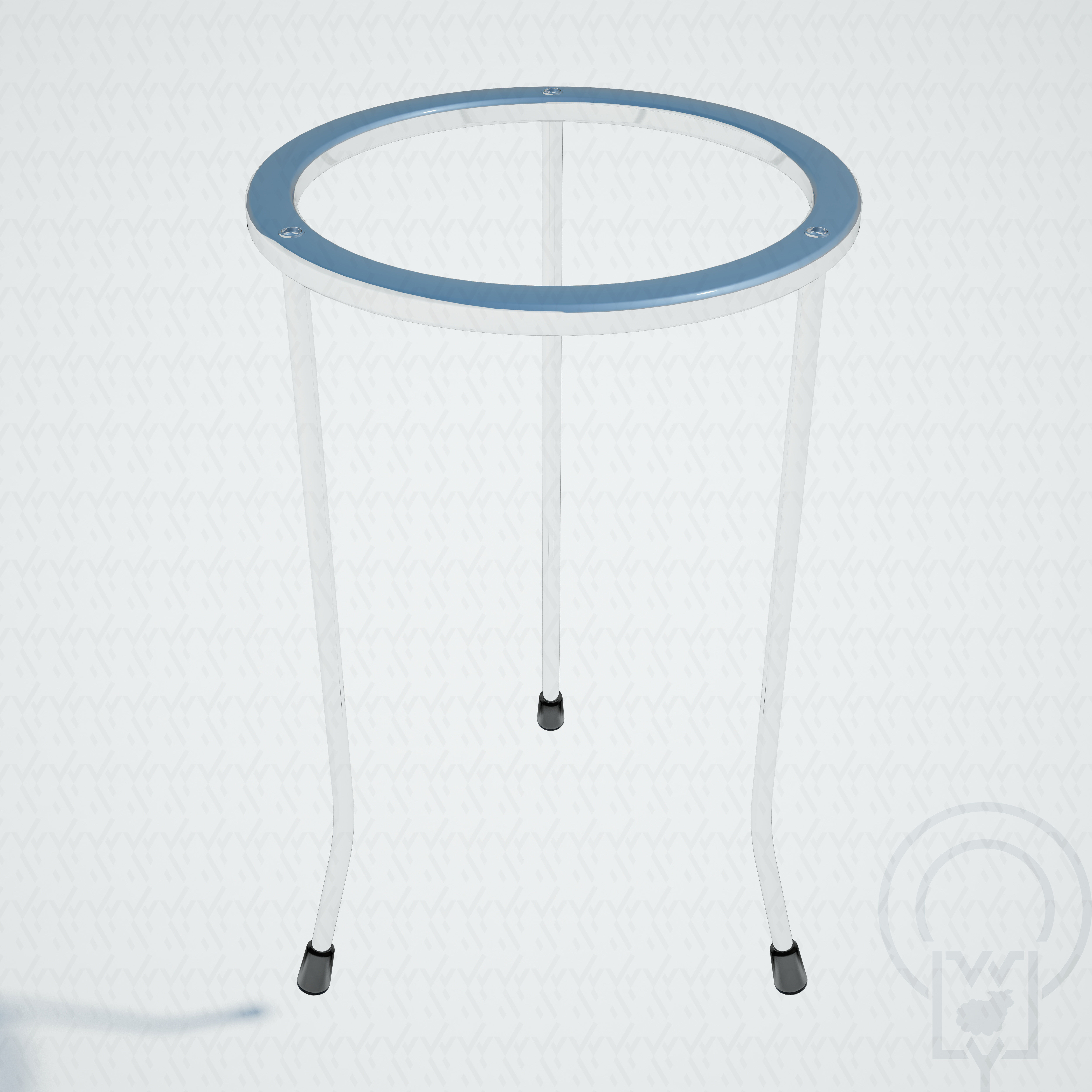 Lab Bunsen Burner Tripod Beaker Chemistry set 3D model_13