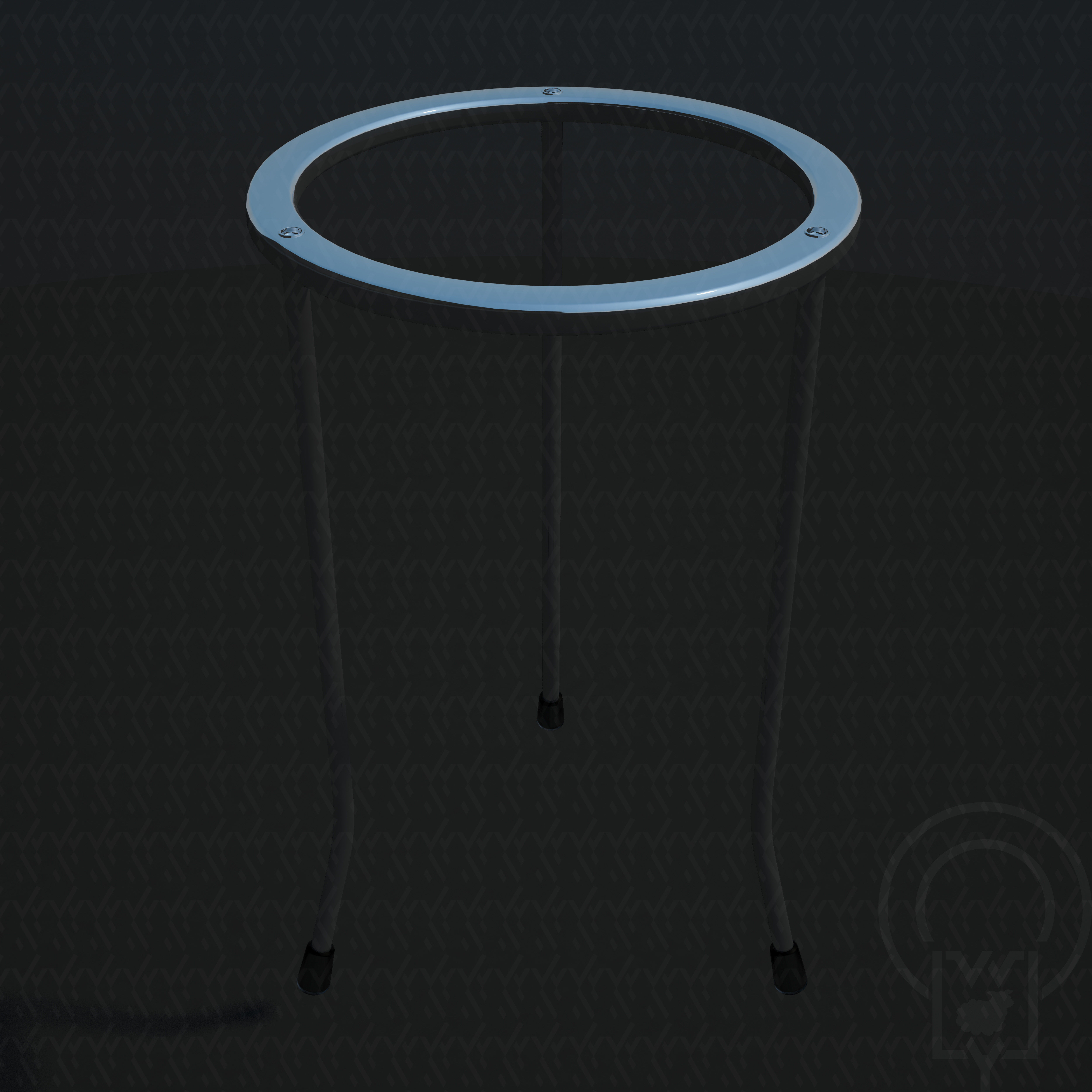 Lab Bunsen Burner Tripod Beaker Chemistry set 3D model_14