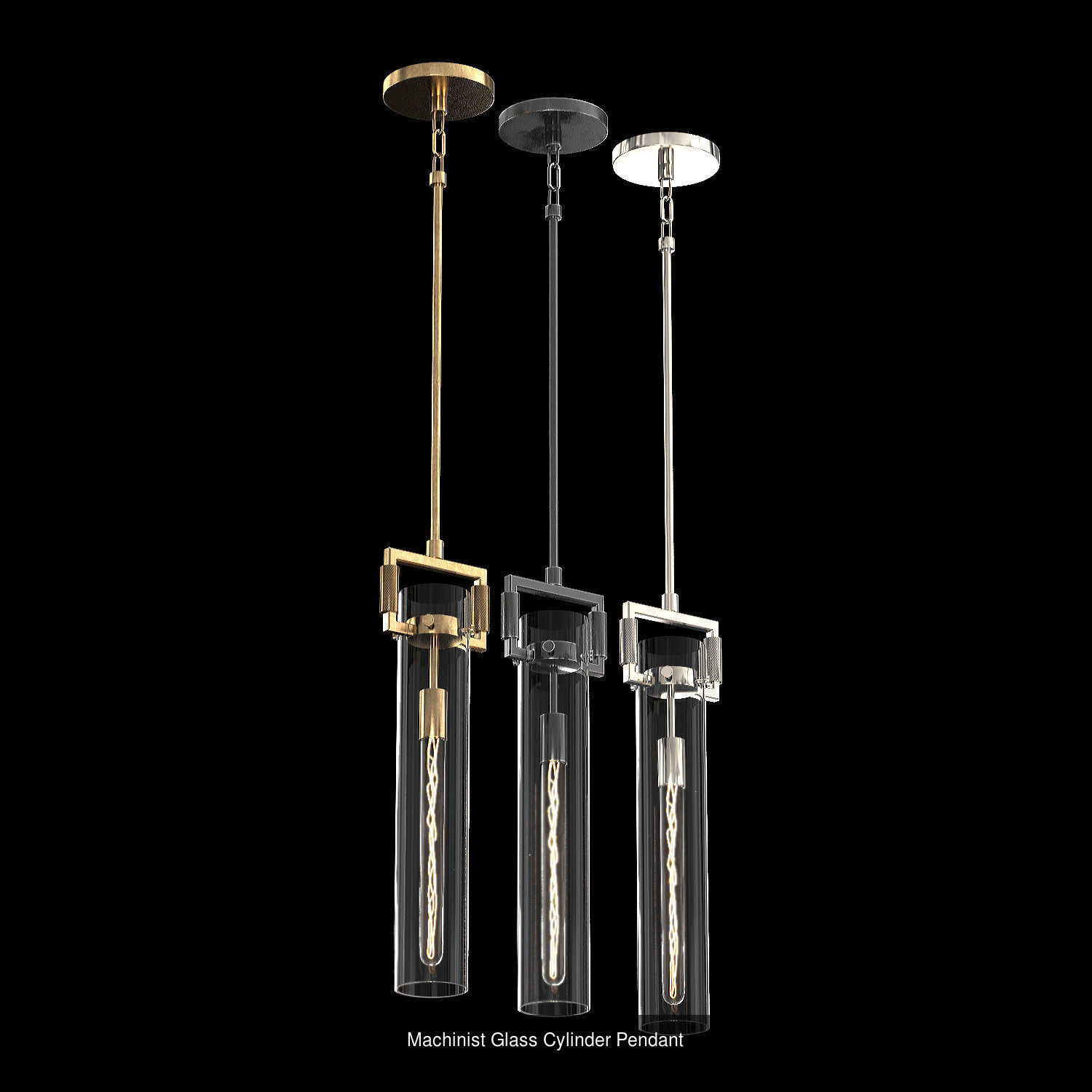 Machinist Glass Pendants 3D Model Collection_2