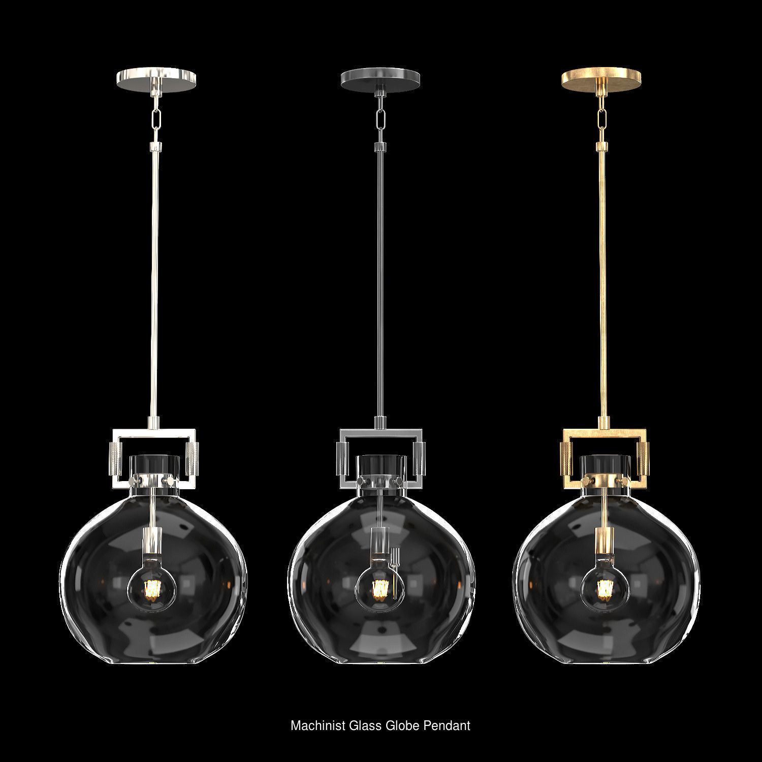 Machinist Glass Pendants 3D Model Collection_5