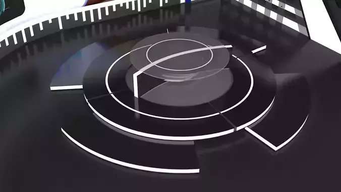 News Set--Virtual 3D model