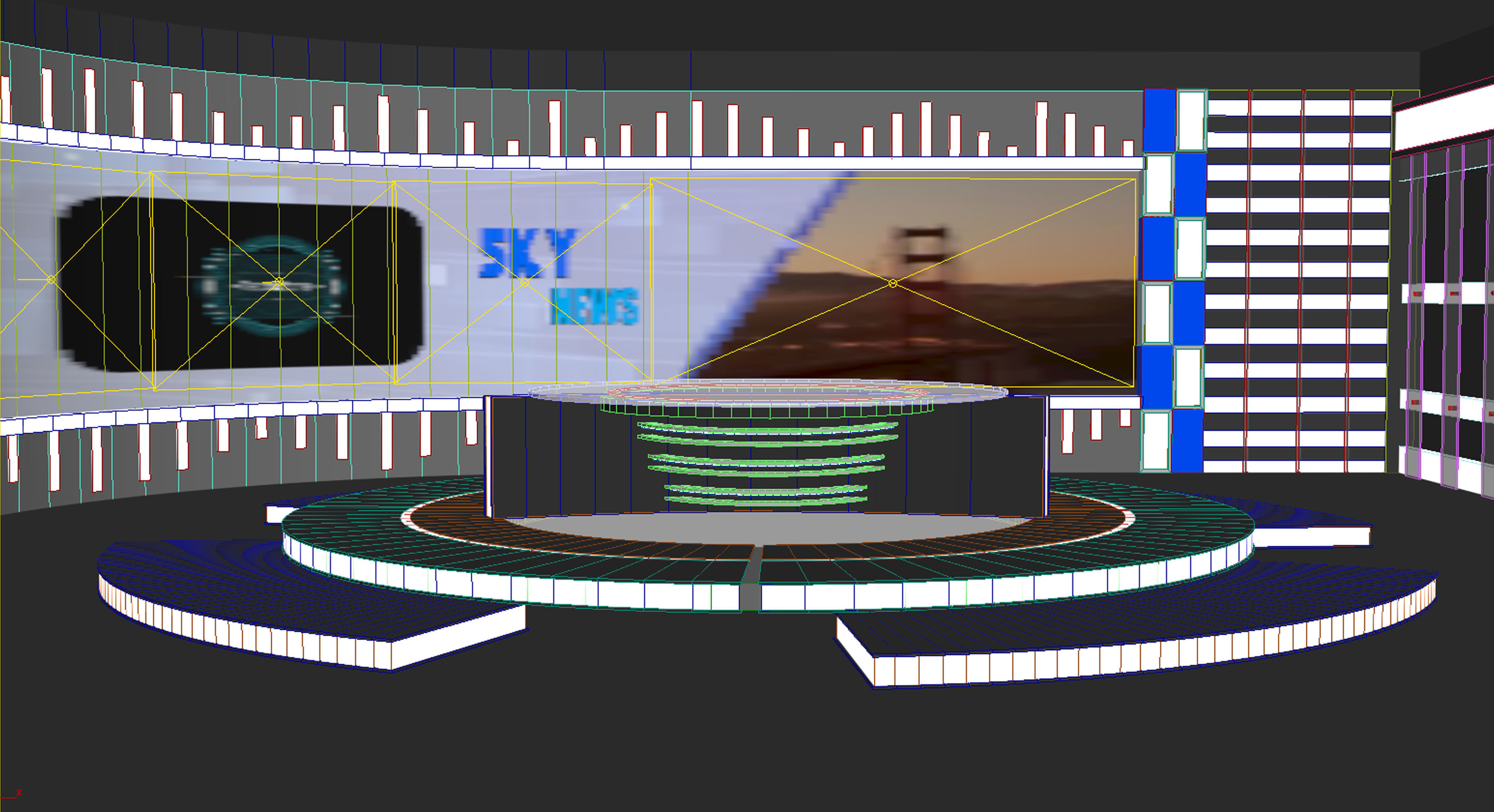 News Set--Virtual 3D model_10