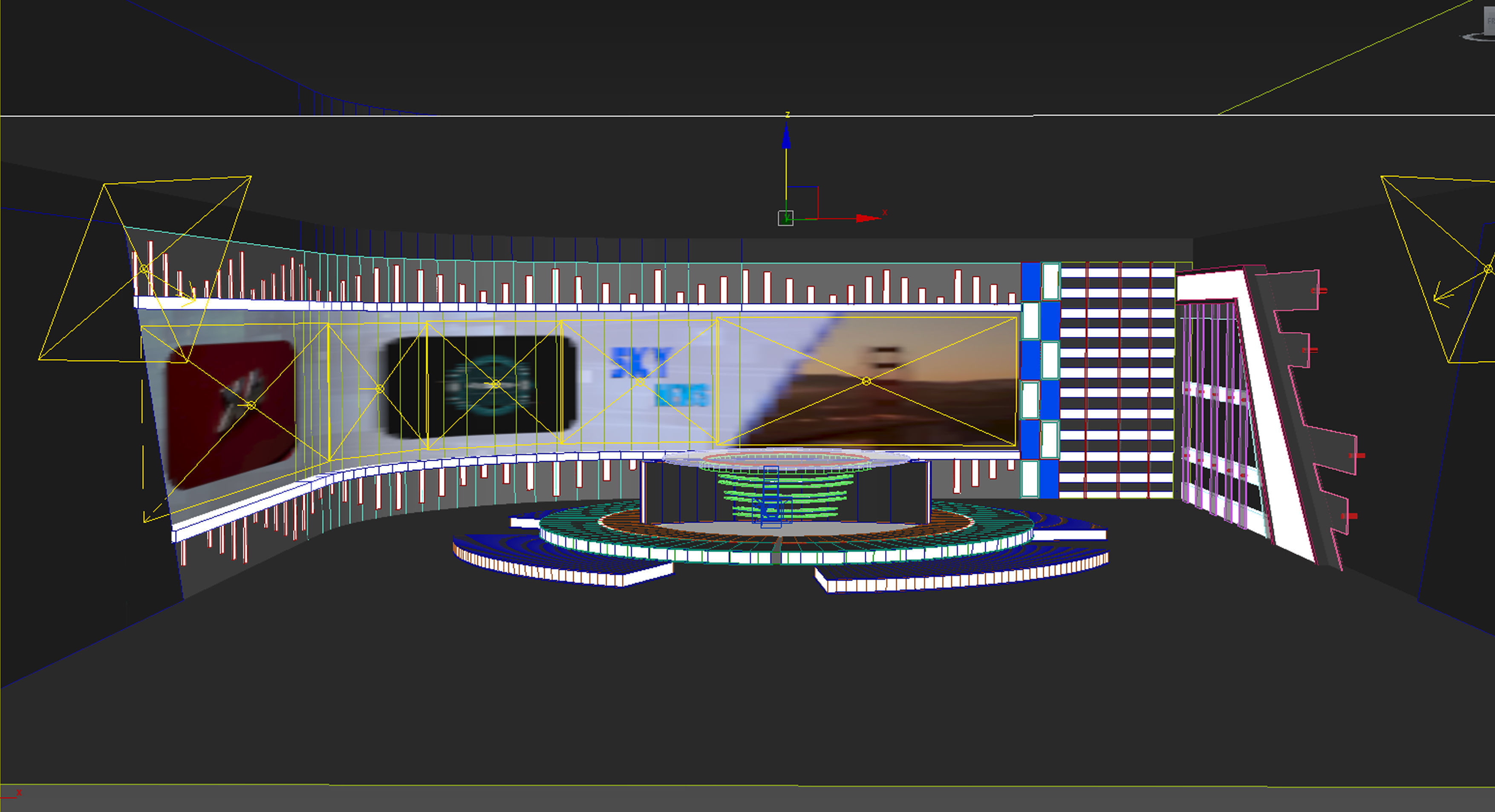 News Set--Virtual 3D model_8