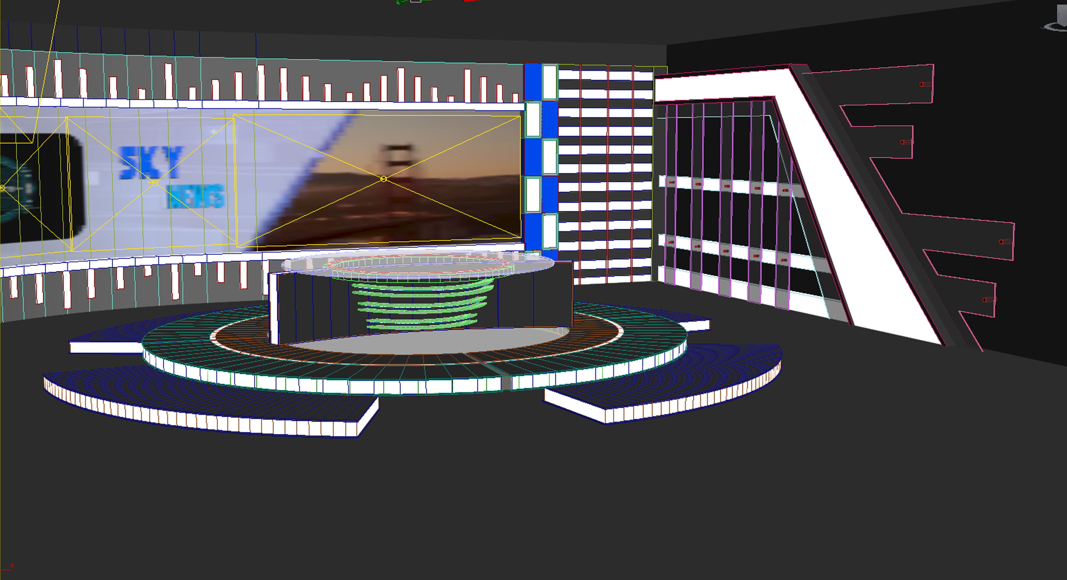 News Set--Virtual 3D model_7