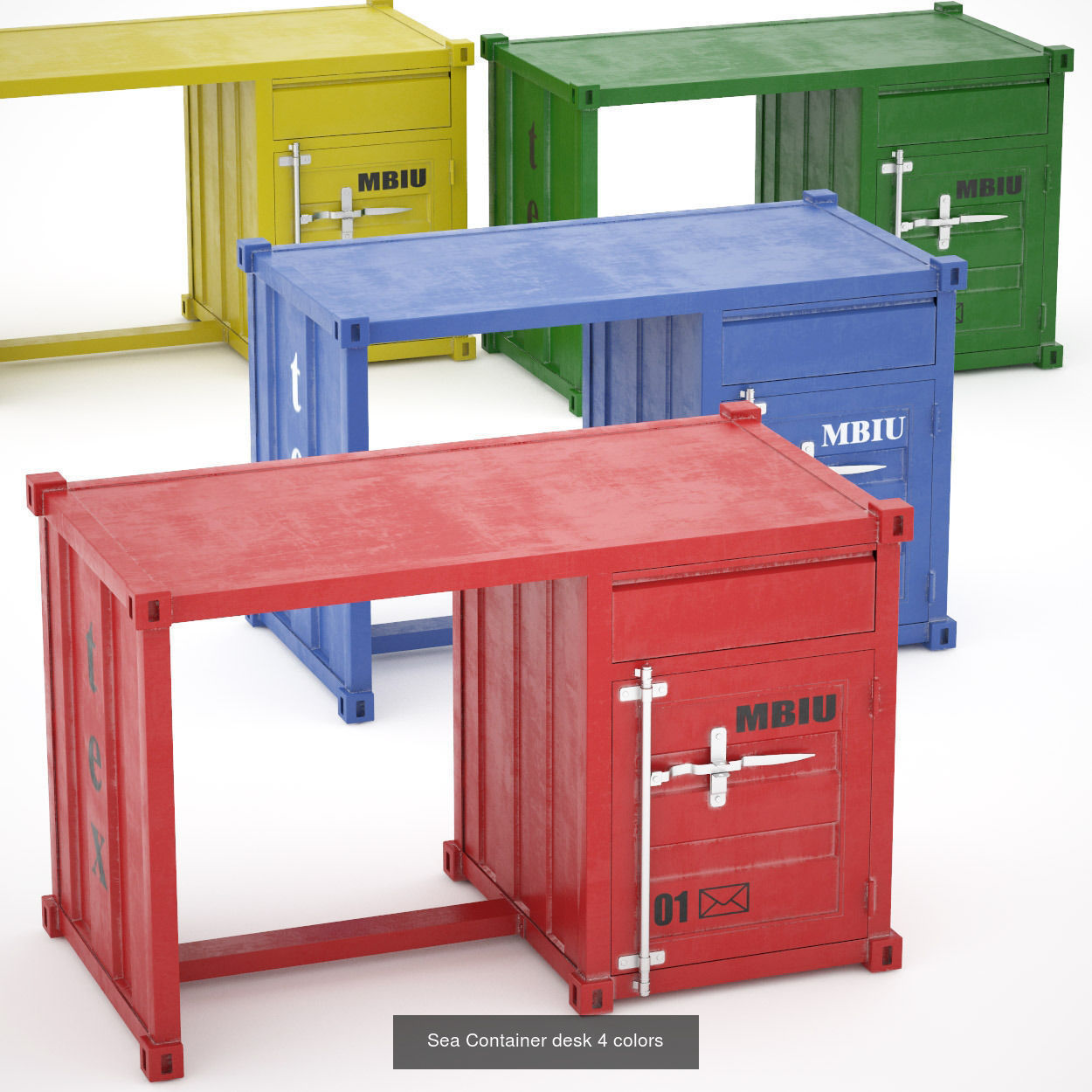 Sea Container 3D Model Collection_2