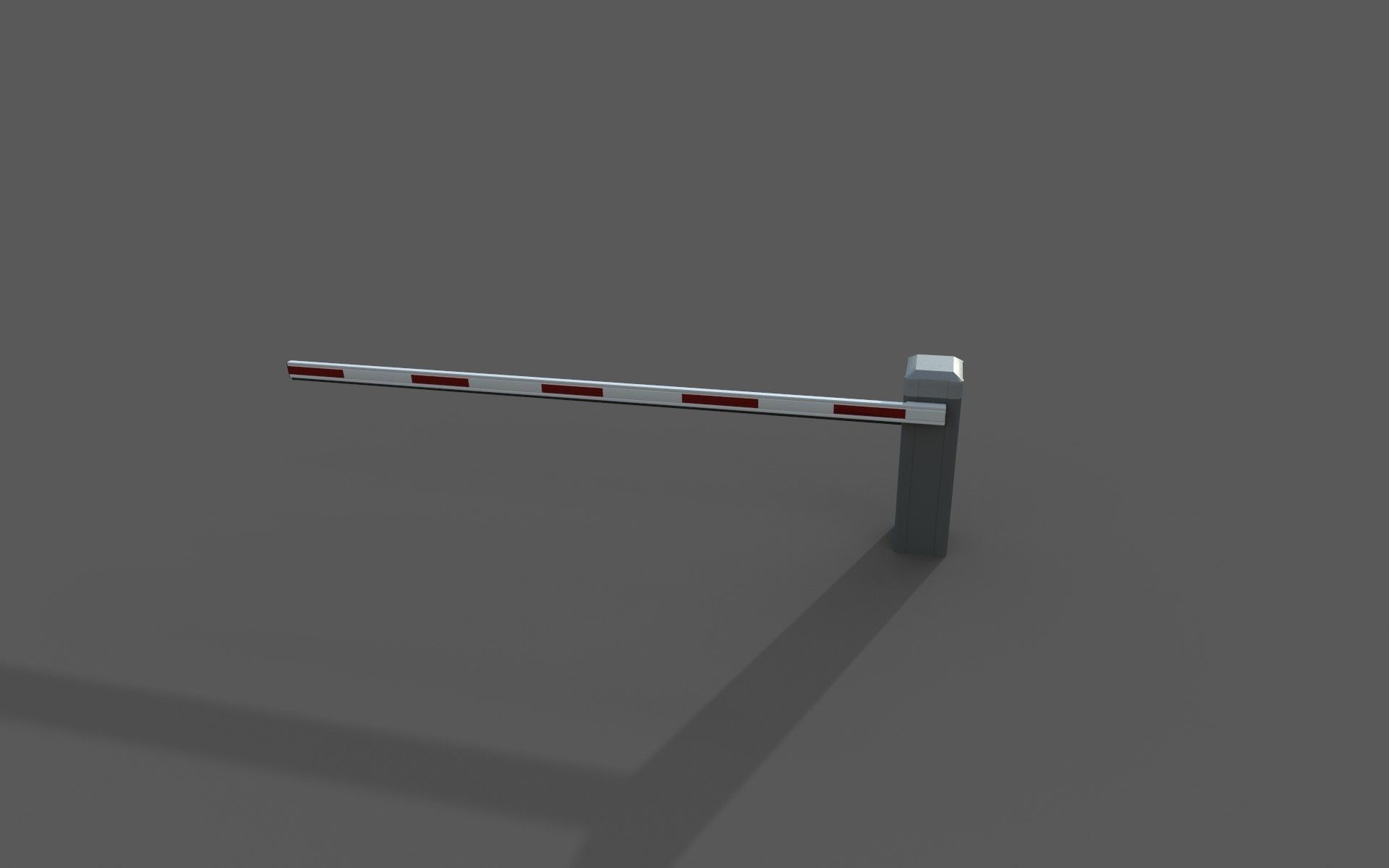 Simple Barrier 3D model_1