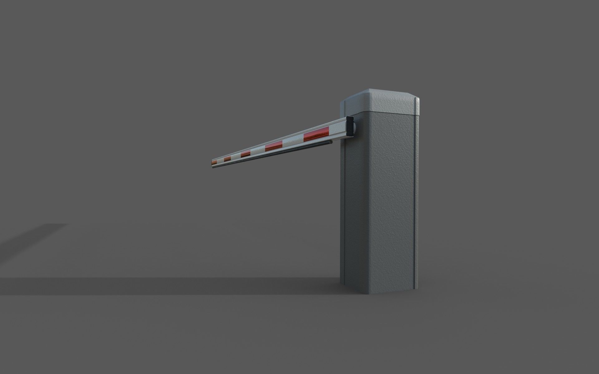 Simple Barrier 3D model_2