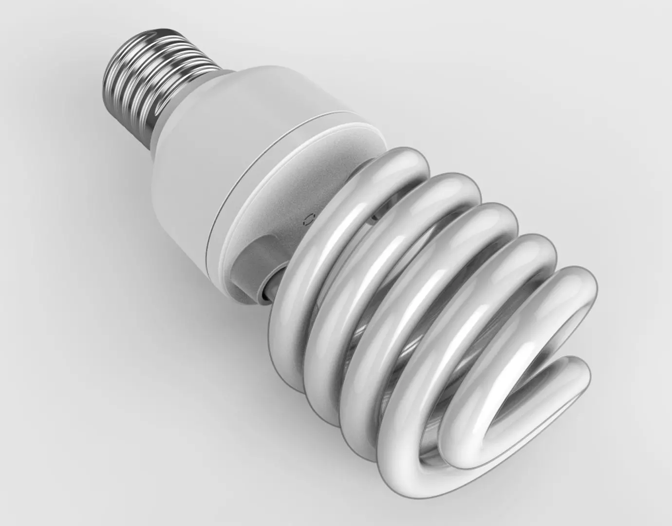 Fluorescent Compact Lamp 3D model