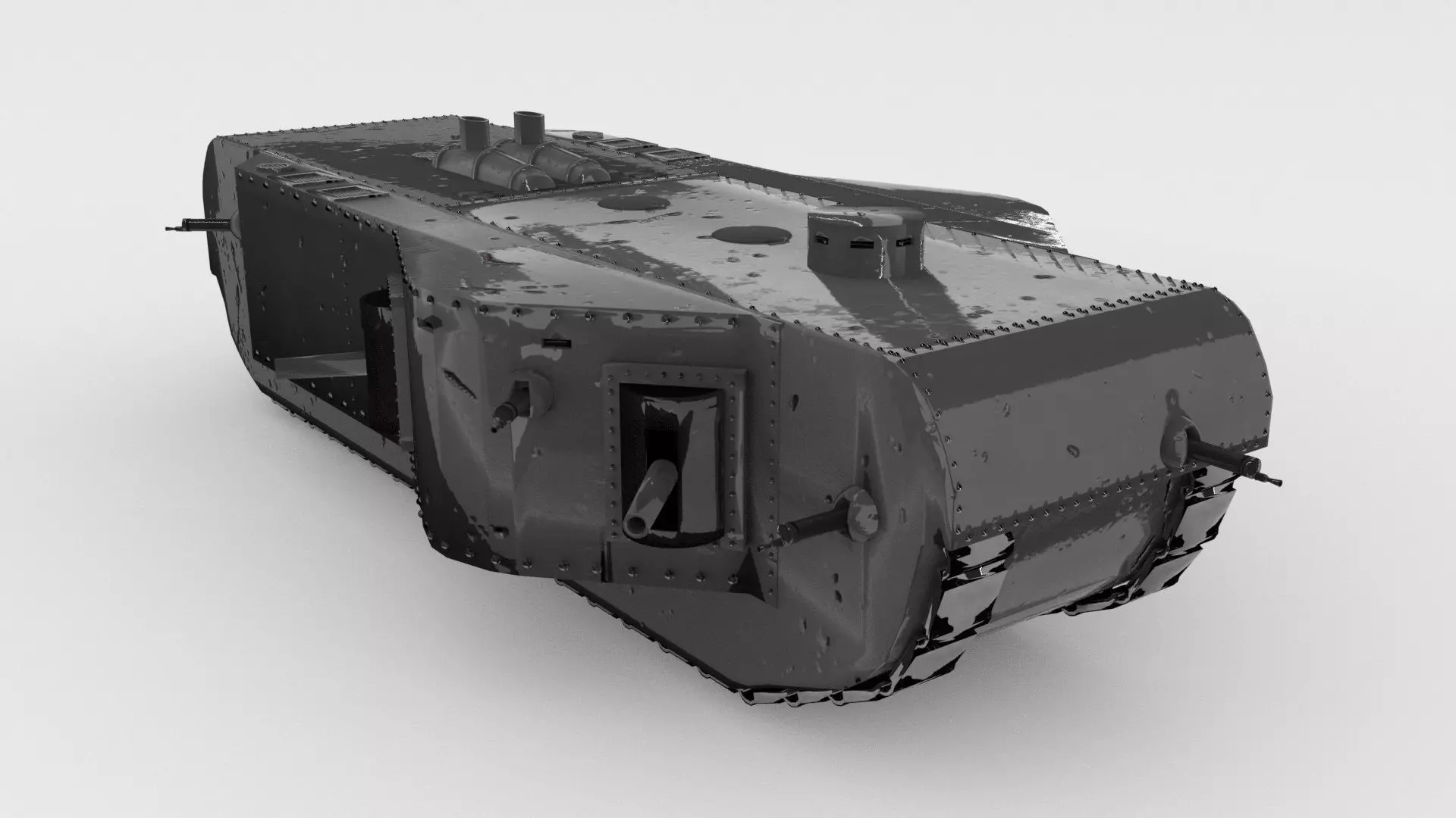 K-Wagen tank 3D model_0