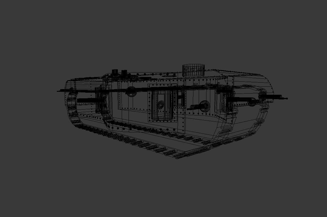 K-Wagen tank 3D model_8