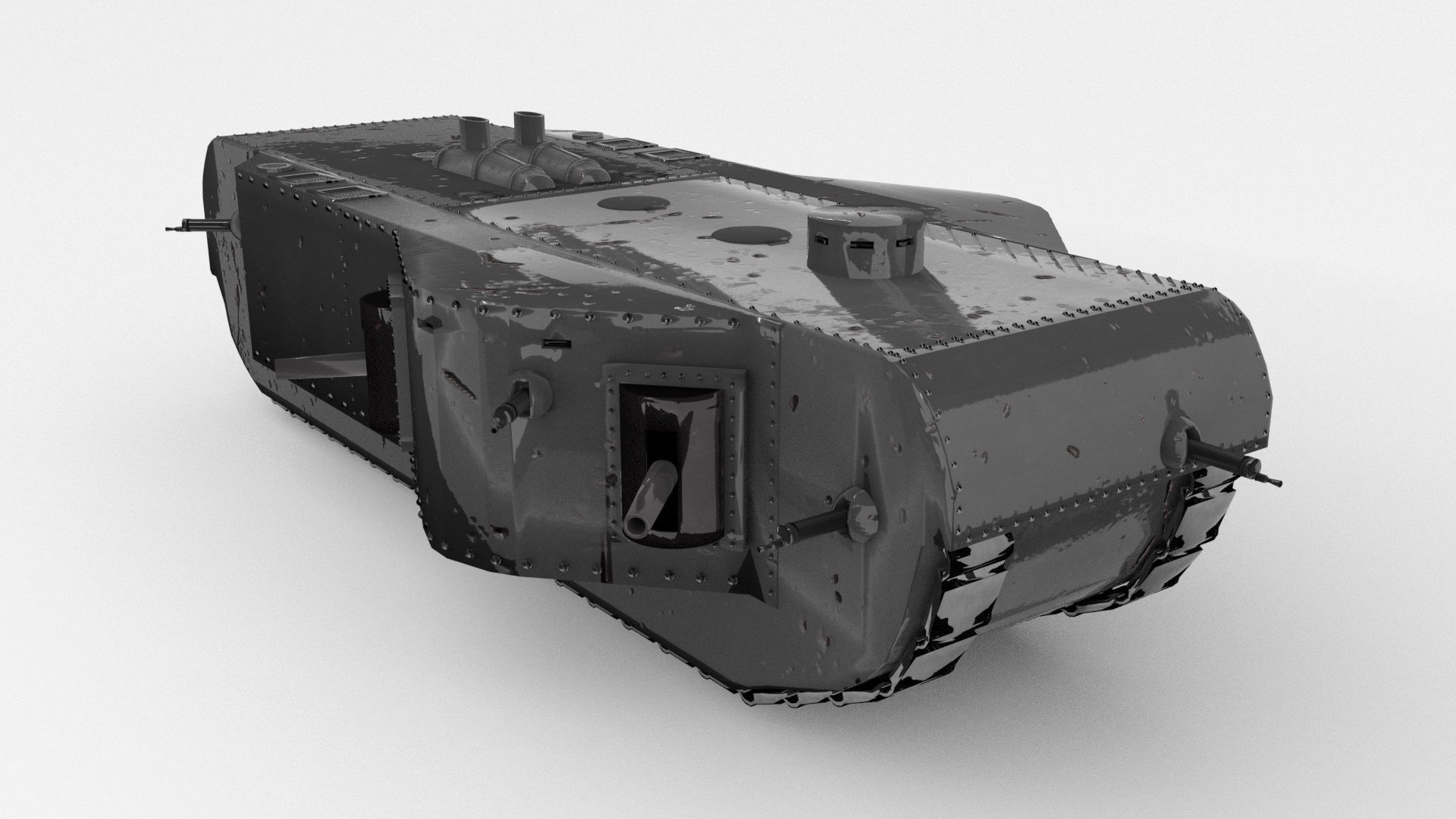 K-Wagen tank 3D model_2