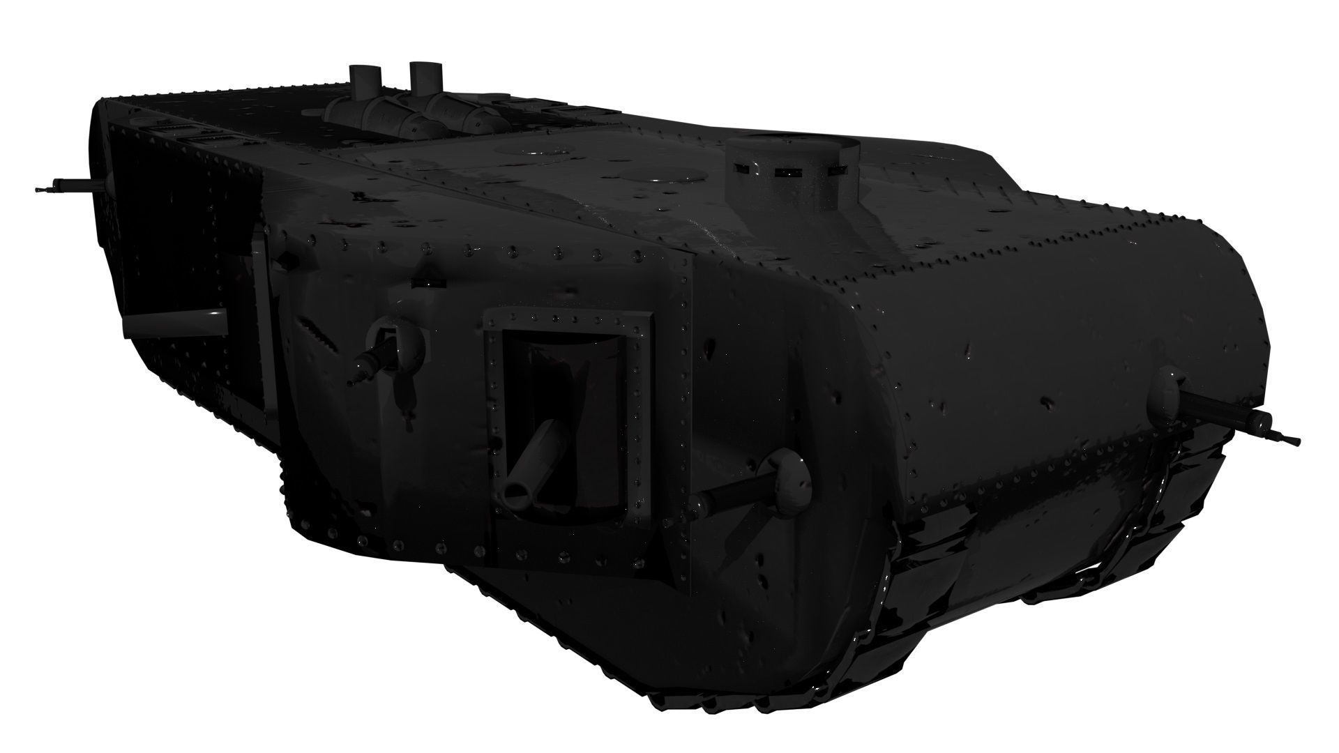 K-Wagen tank 3D model_5