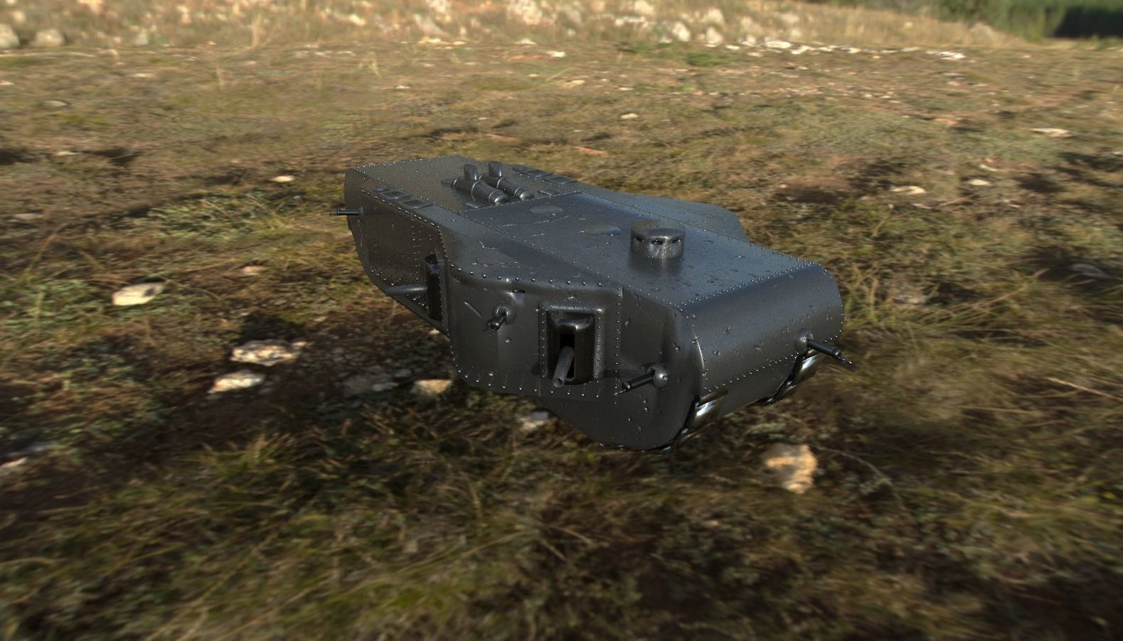 K-Wagen tank 3D model_3