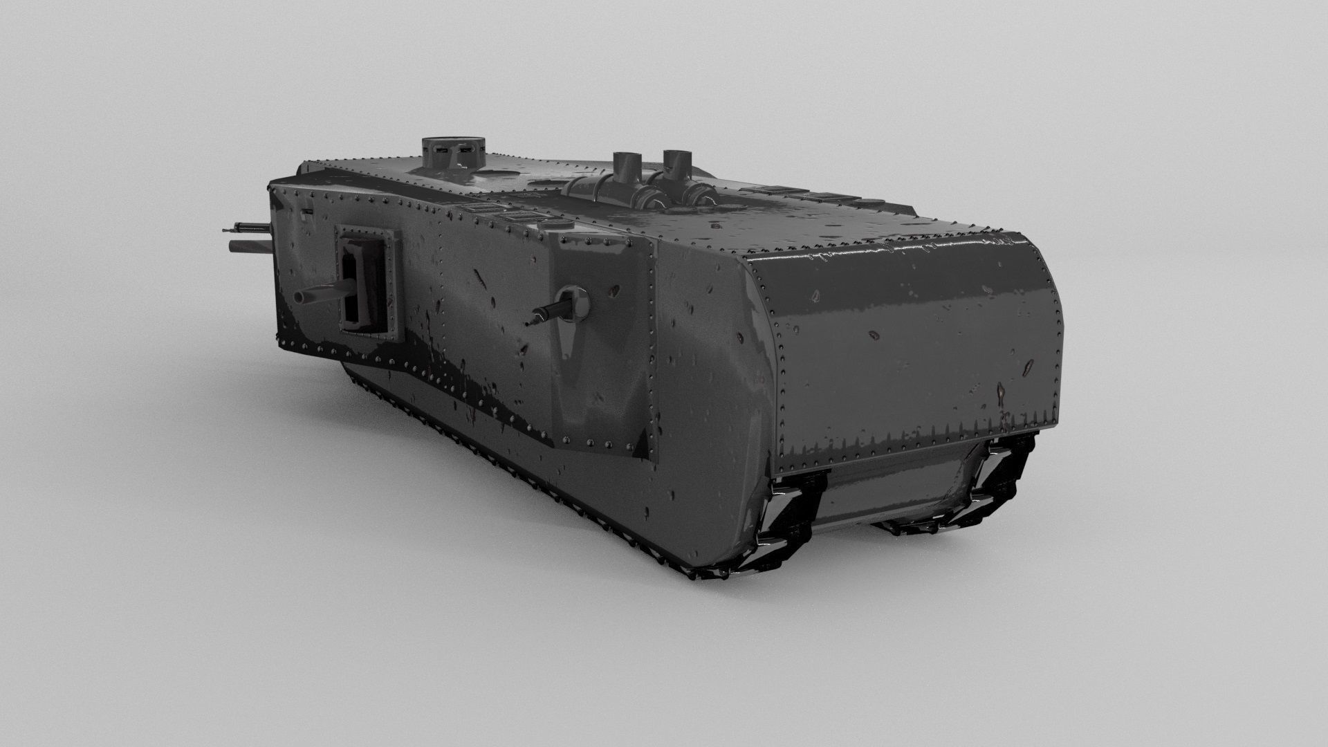 K-Wagen tank 3D model_1