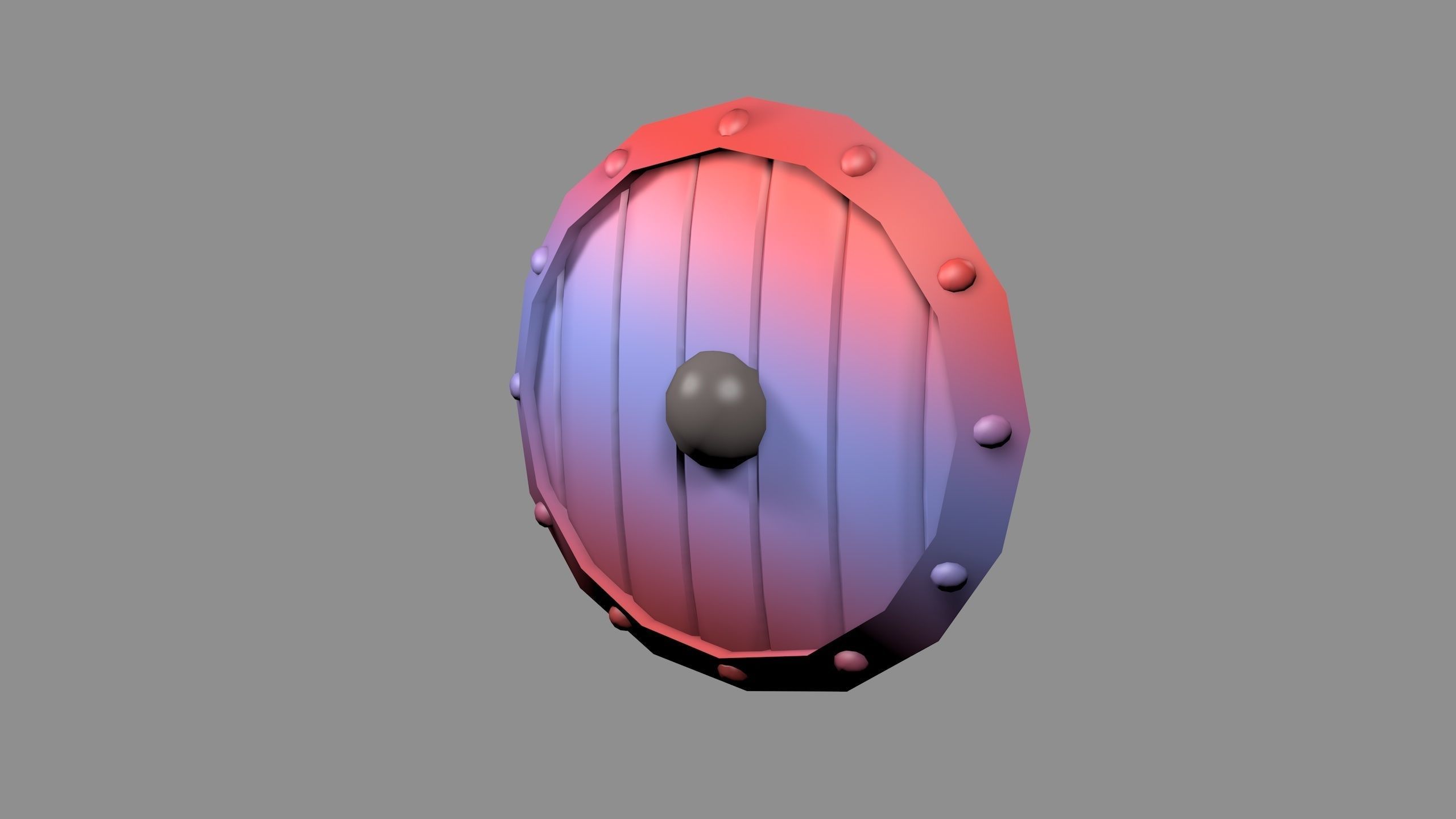 Shield Free low-poly 3D model_0