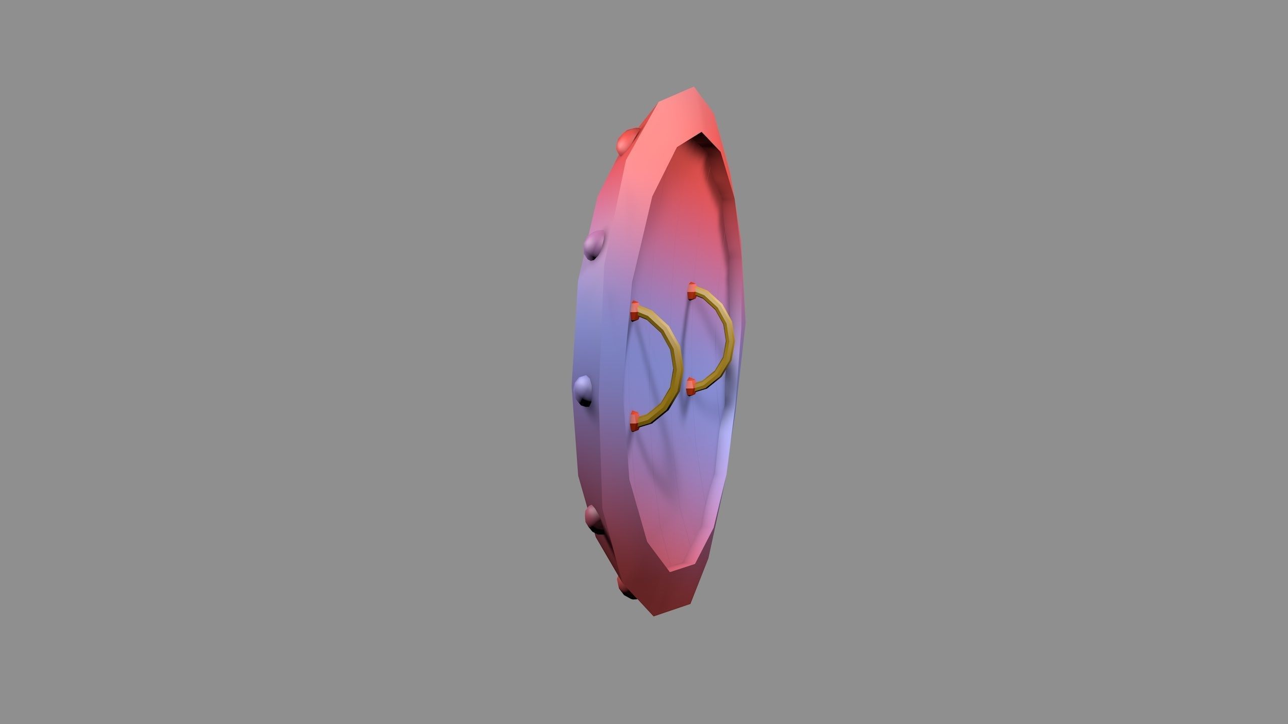 Shield Free low-poly 3D model_2