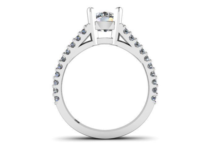 V shank ring  3D print model_1