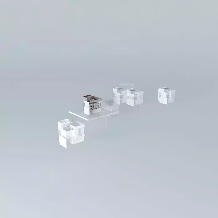 Architectural detail set of cubes Free 3D model