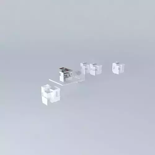 Architectural detail set of cubes
