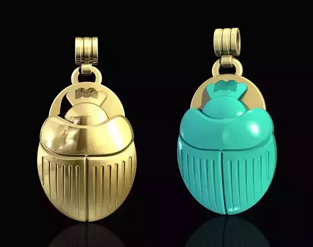 Egyptian Scarab pendant 3D print model