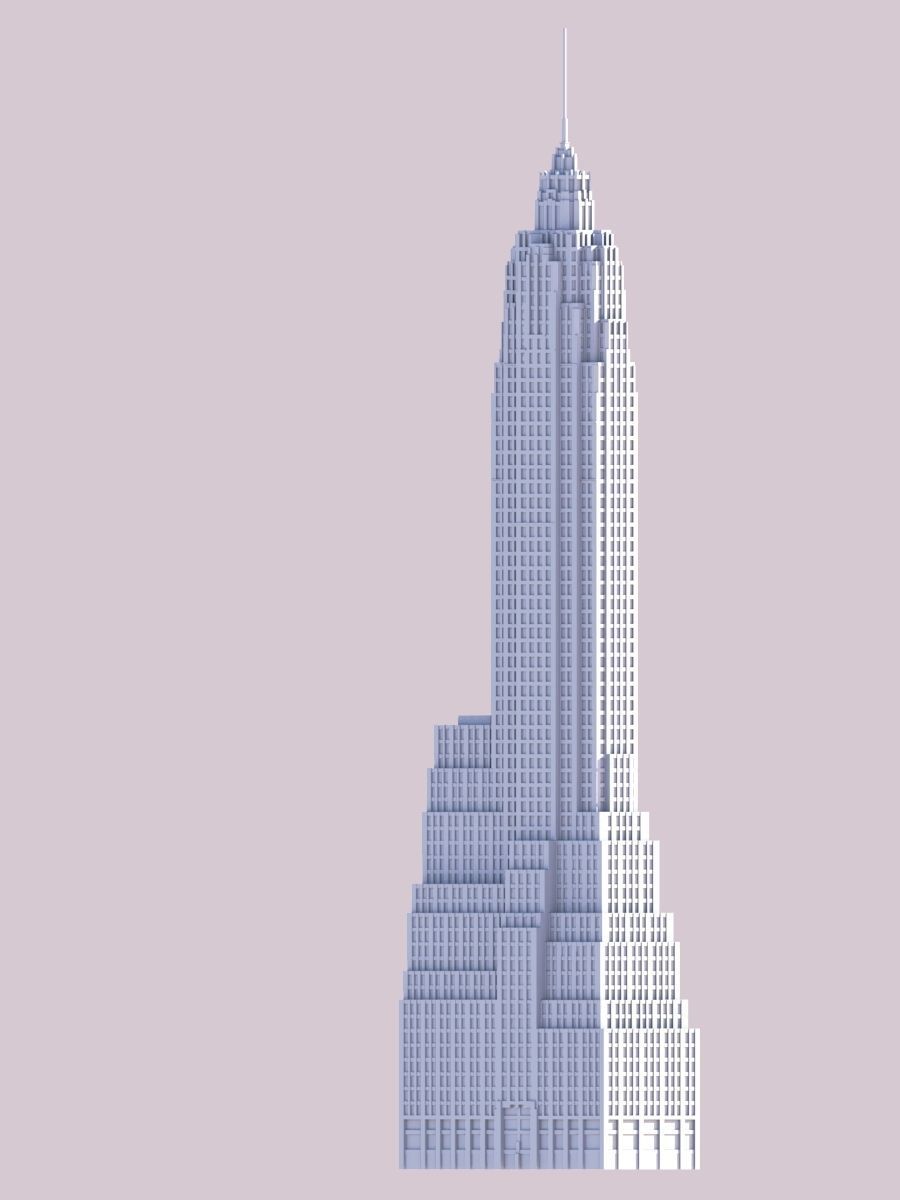 70 Pine St 3D print model_1