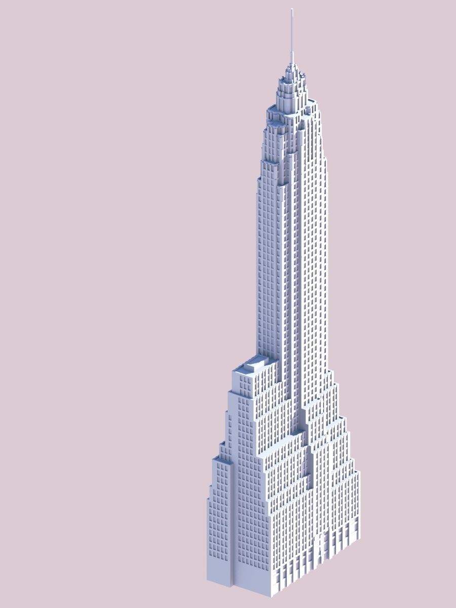 70 Pine St 3D print model_2
