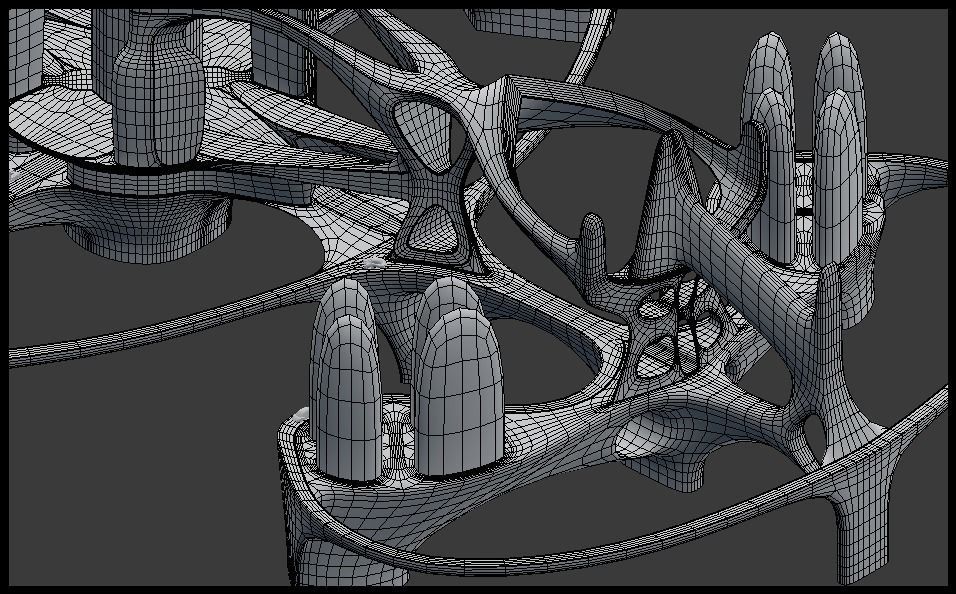 Future city III with cars 3D model_14