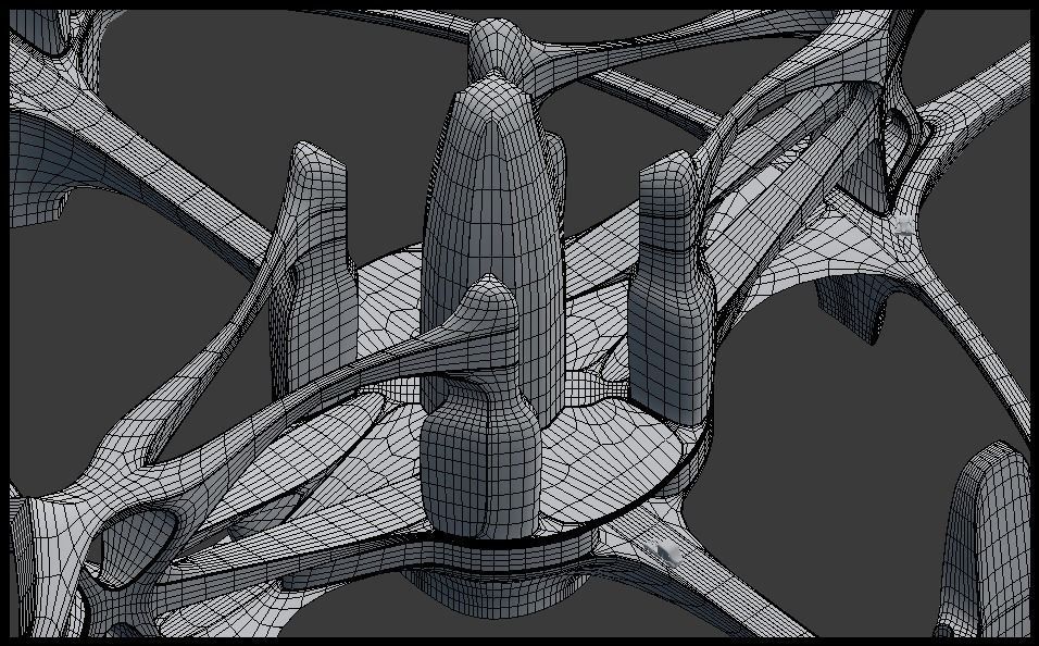 Future city III with cars 3D model_13