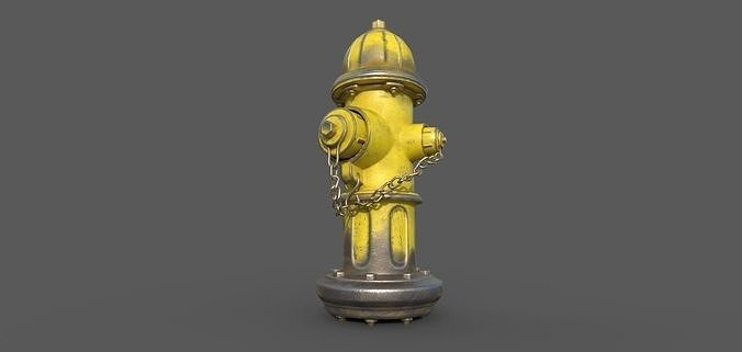 Fire Hydrant  Low-poly 3D model