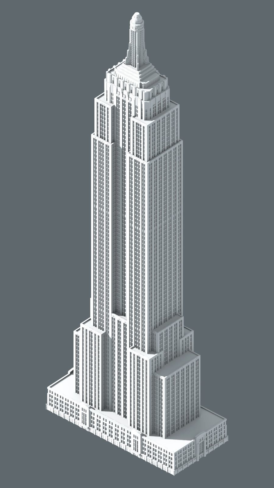 Empire State Building 3D print model_4