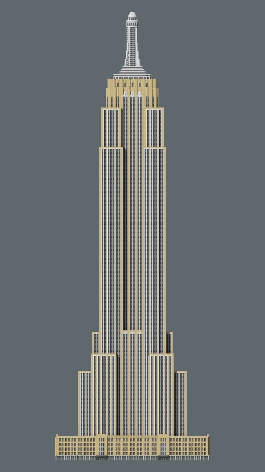 Empire State Building 3D print model_2