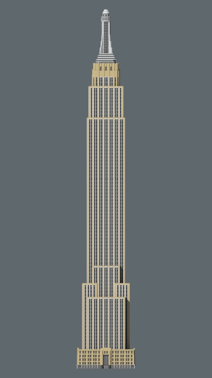Empire State Building 3D print model_3