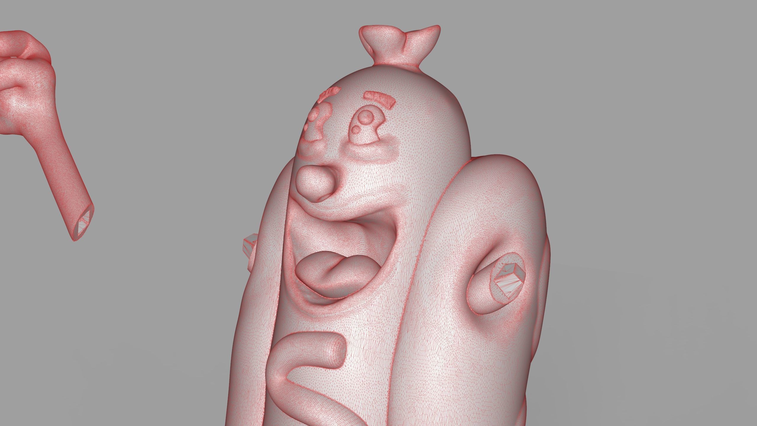 Excited Hot Dog Timelapse and Model 3D print model_22