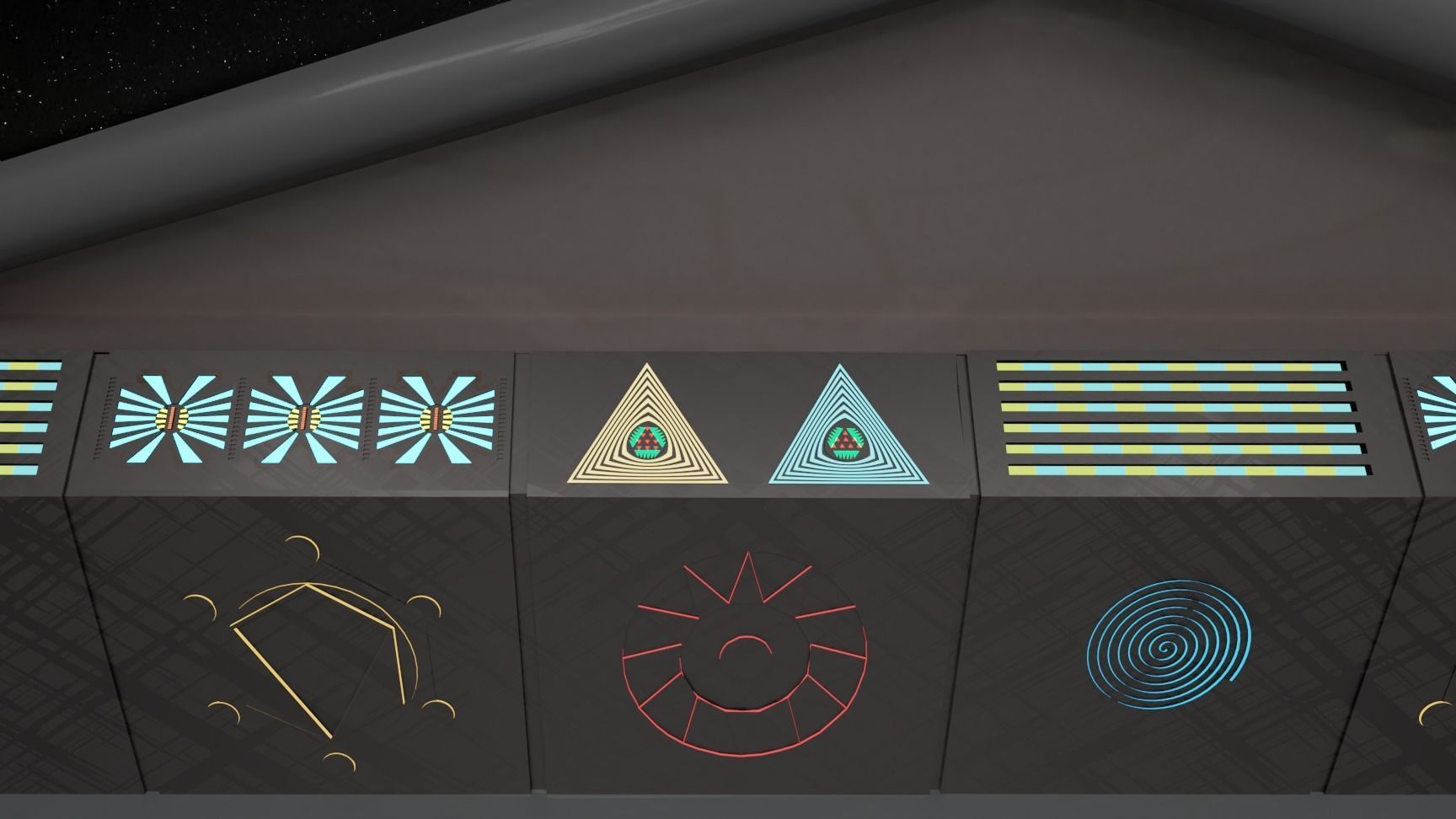 Starship command center 3D model_3