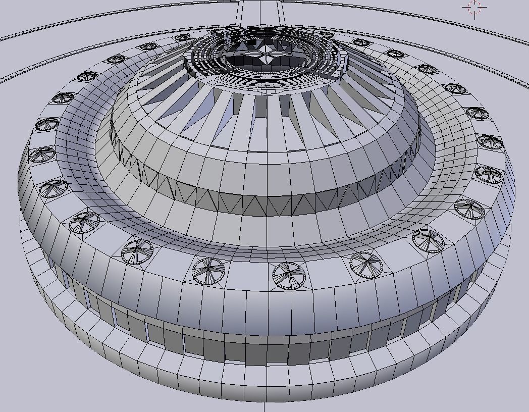Starship command center 3D model_16