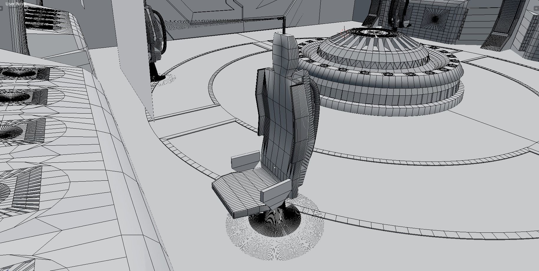 Starship command center 3D model_14