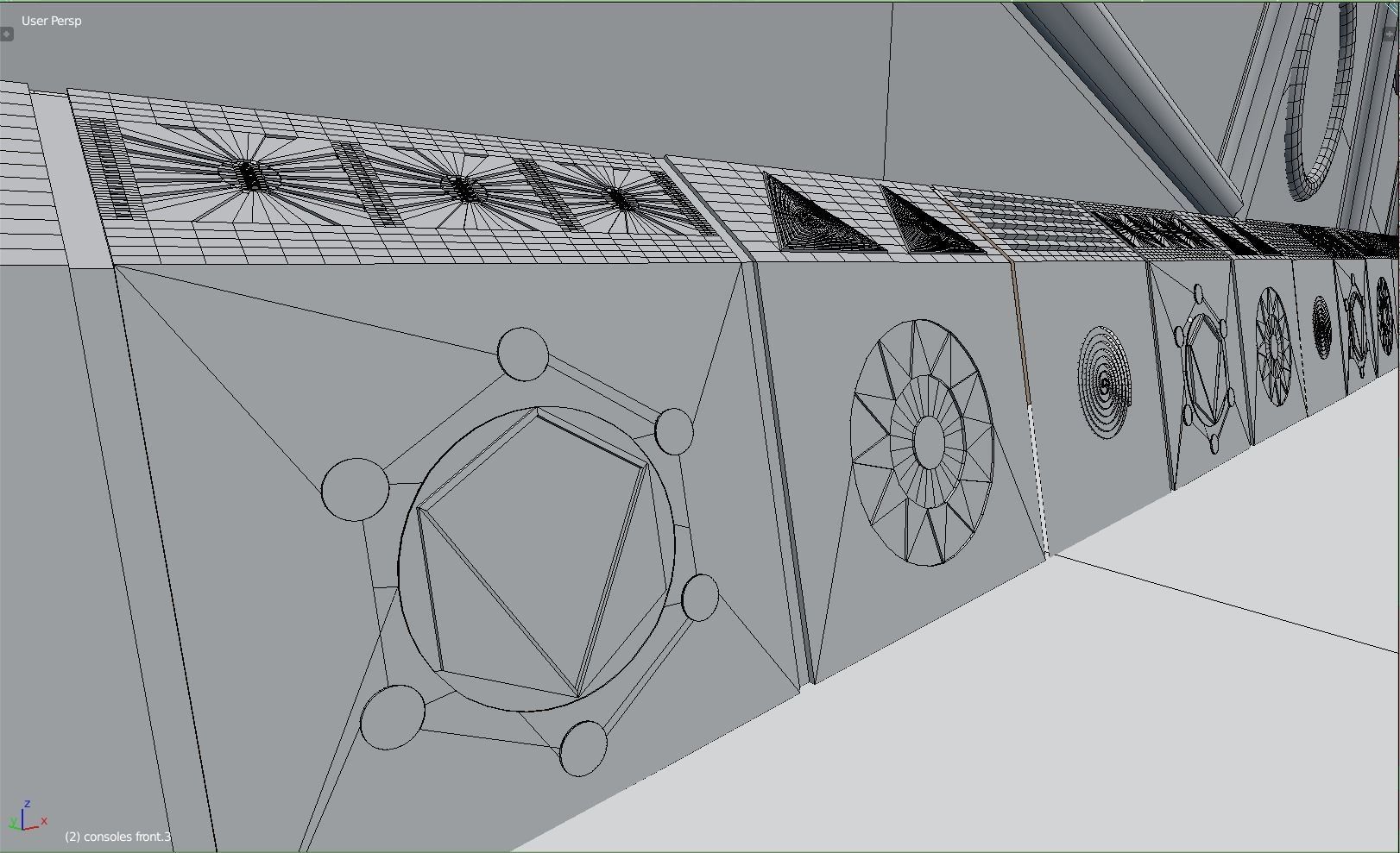 Starship command center 3D model_11
