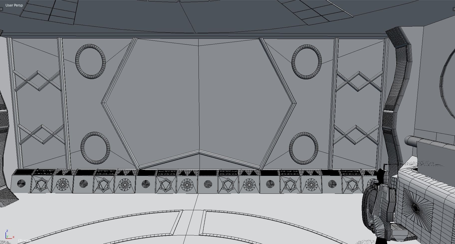 Starship command center 3D model_8