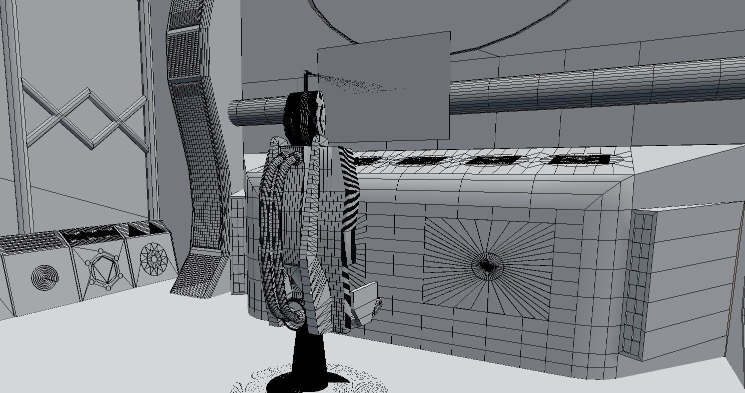 Starship command center 3D model_13