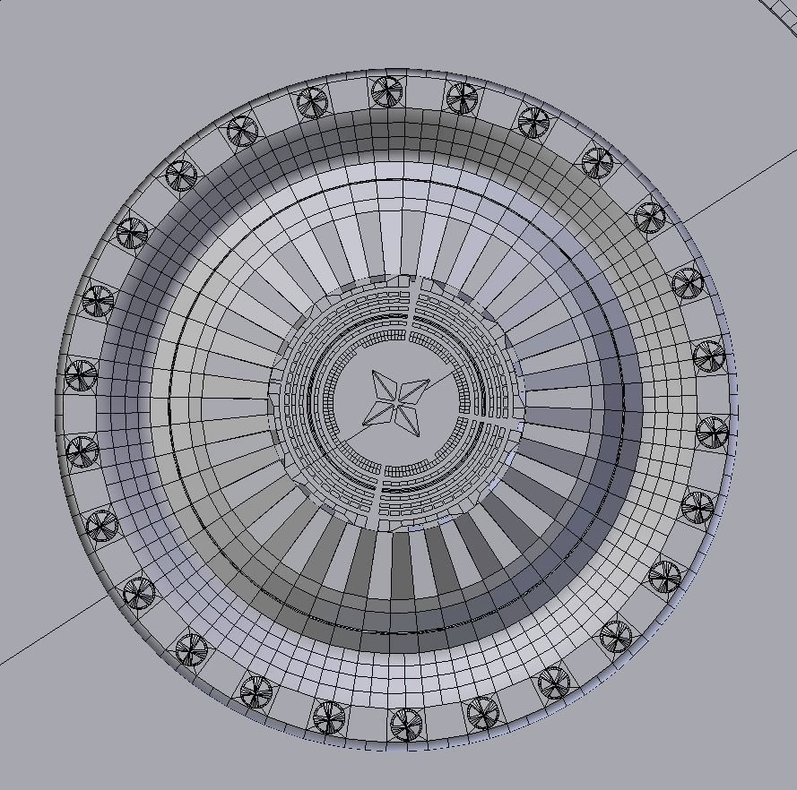 Starship command center 3D model_15