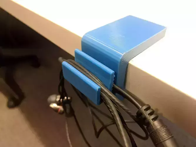 3D Printable Desk Hook 3D print model