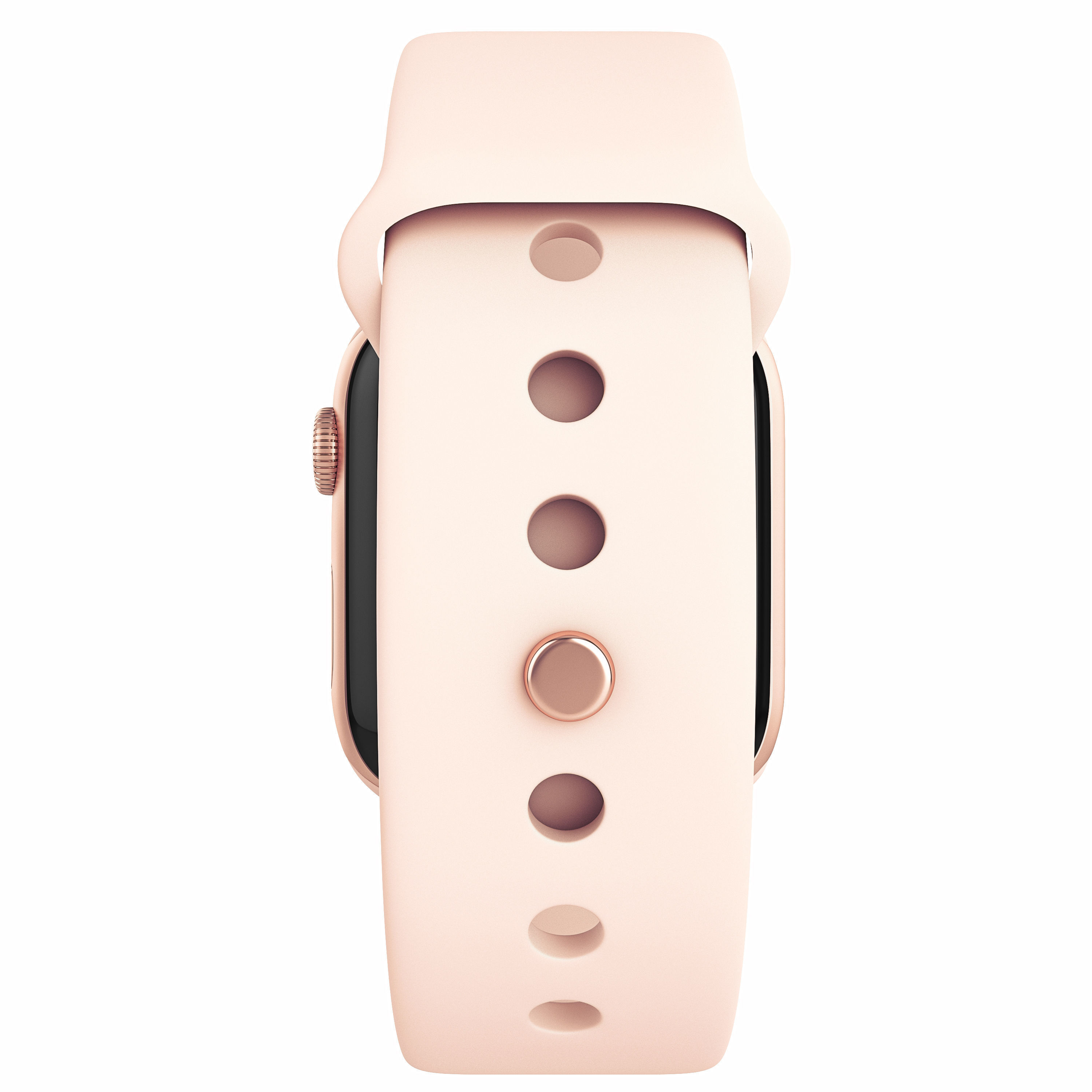 Apple Watch S4 Sport 44mm Gold Aluminum 3D model_3