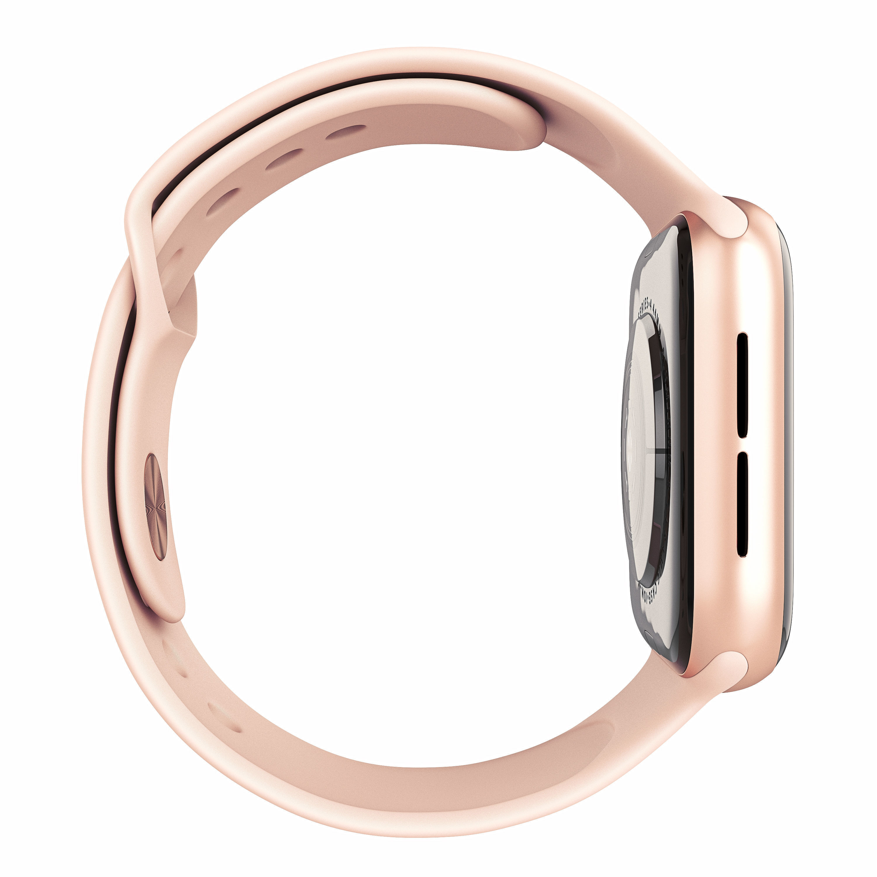 Apple Watch S4 Sport 44mm Gold Aluminum 3D model_5