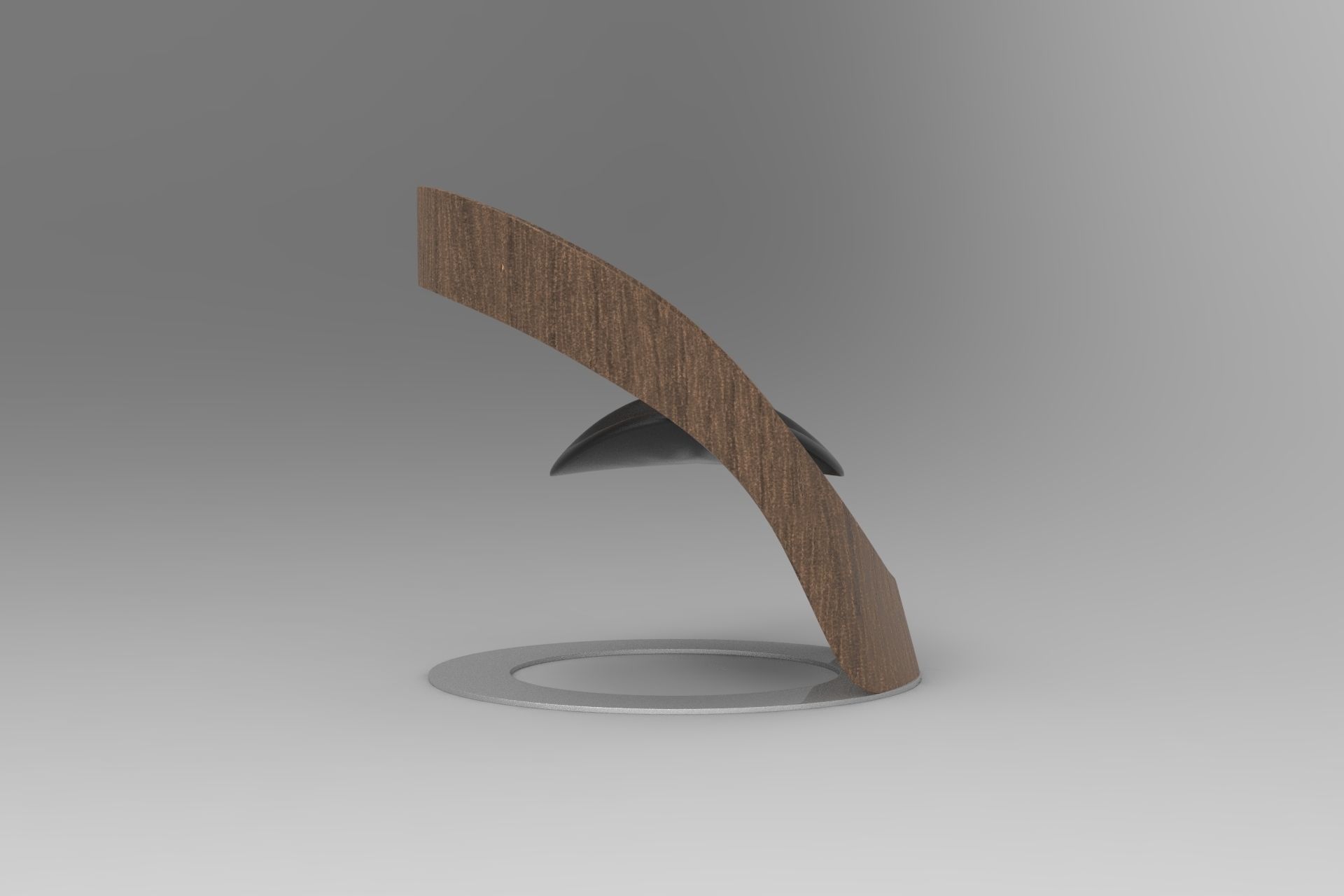 Modern Chair Low-poly 3D model_2