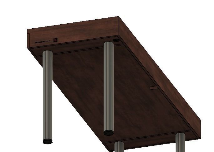 Work desk 3D model_3