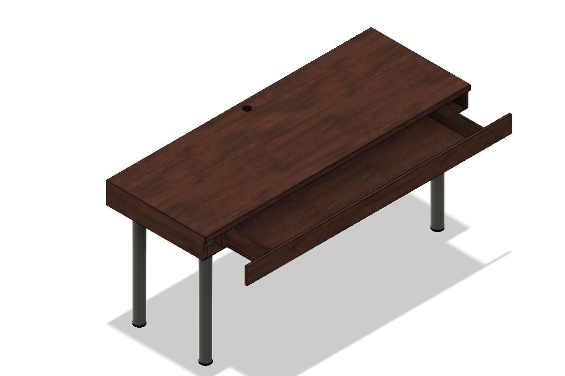 Work desk 3D model_1