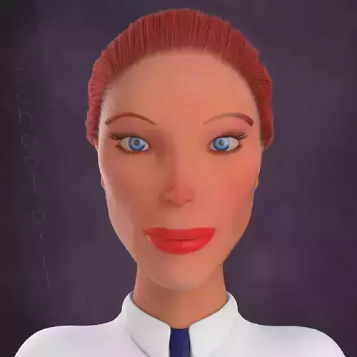 School girl female lowPoly Low-poly 3D model School girl female lowPoly Low-poly 3D model