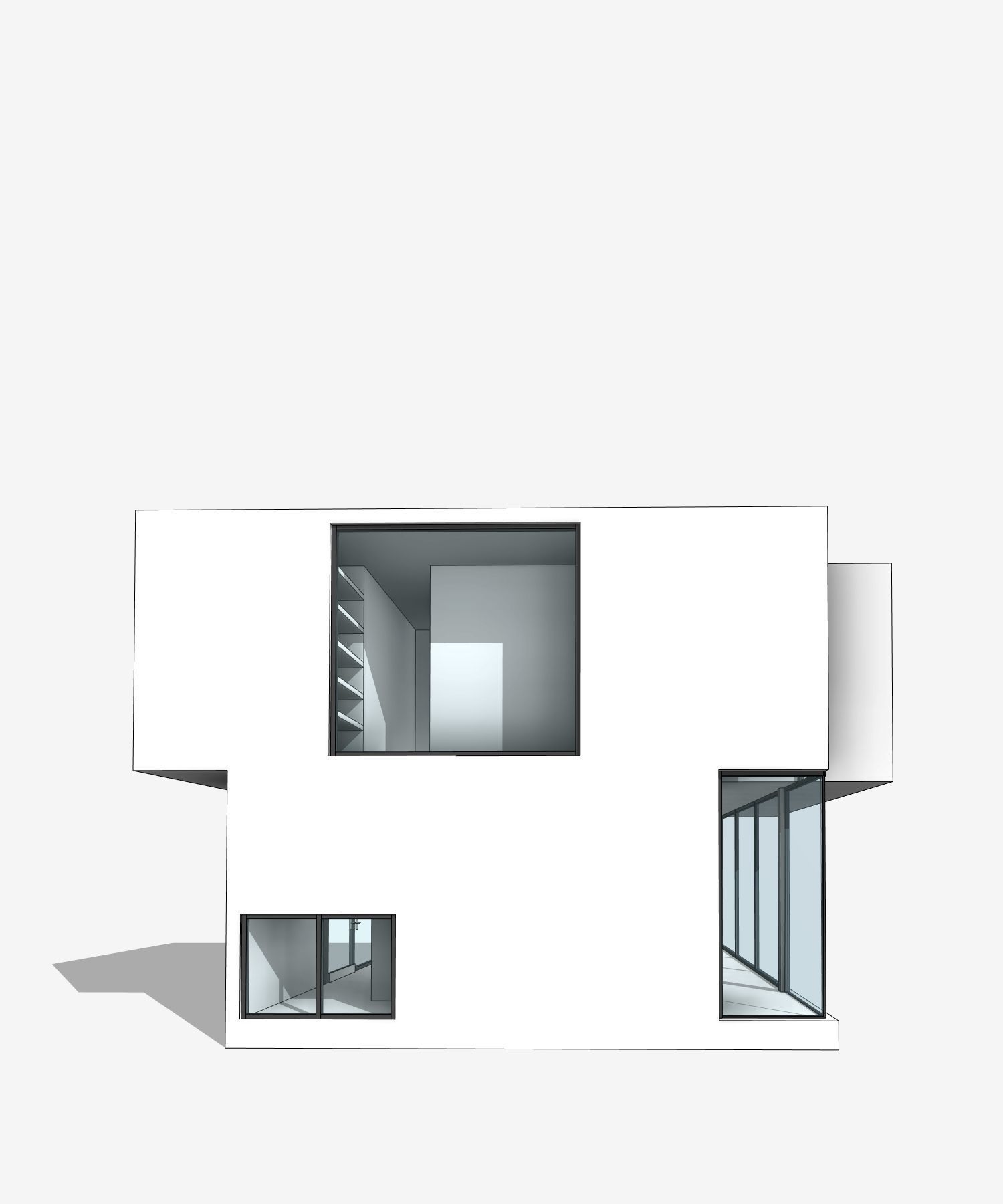 H3 House Revit Model Low-poly 3D model_10