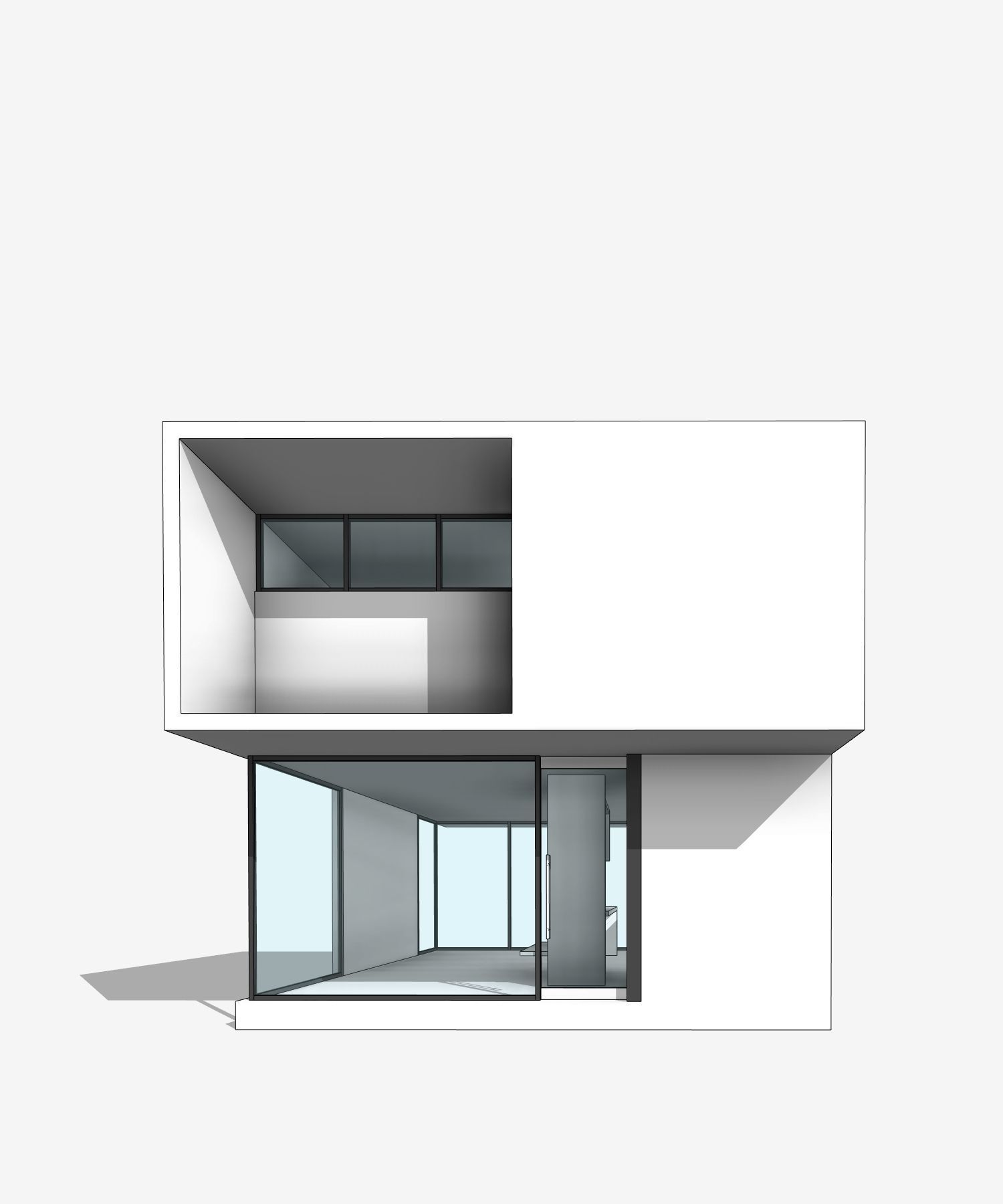 H3 House Revit Model Low-poly 3D model_8